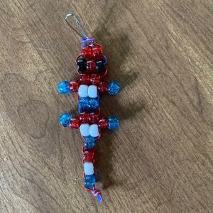 Baby Beaded Lizard Key chain